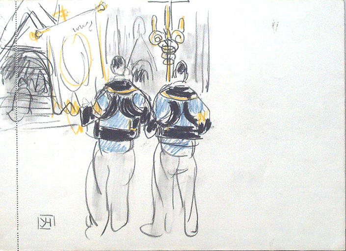 Penhors, Pardon, croix et bannières (étude) [titre attribué]_0