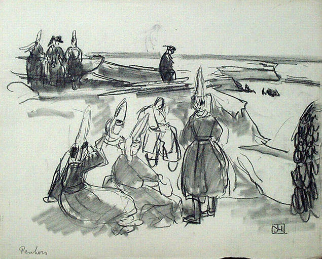 Sur la côte (esquisse) [titre attribué]_0