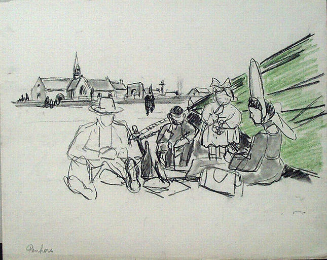 Le pique-nique (esquisse) [titre attribué]_0