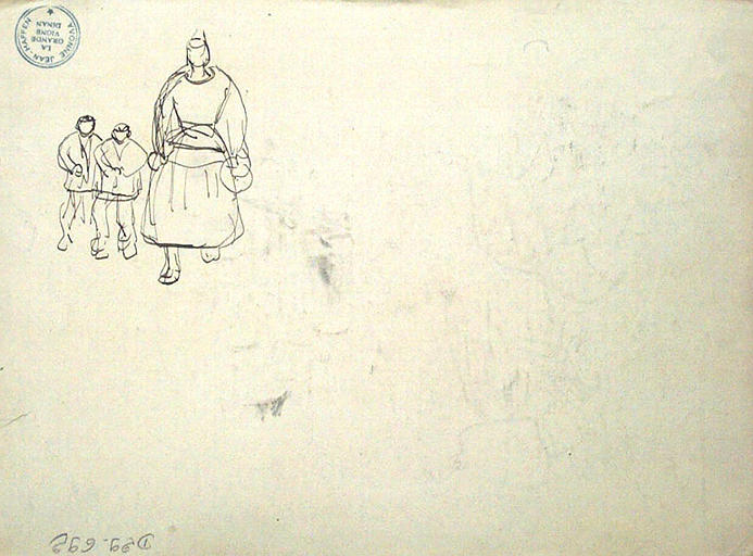 Pardon de la Troménie, à la station de St Mathurin (esquisse) [titre attribué]_1