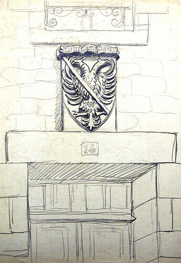 Blason de Duguesclin au 14 rue de la croix [titre attribué]_0