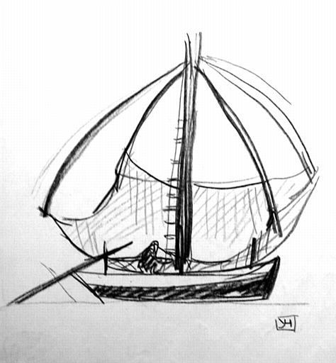Etude de carrelet sur sa barque 1/ 2/ 3/ [titre attribué]_1
