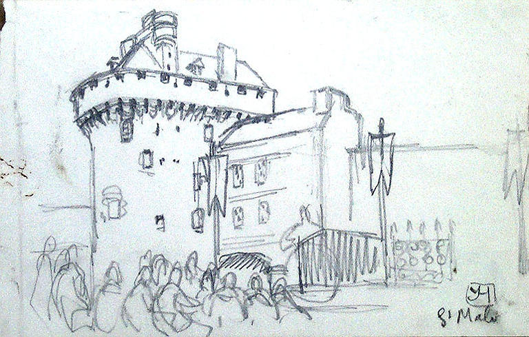 Saint Malo, devant Quic en Grogne (esquisse) [titre attribué]_0