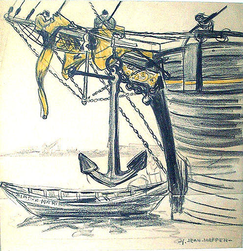 Marins sur le Beaupré et Boute-hors (étude) [titre attribué]_0