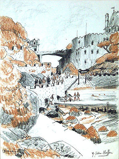Dinard, variations gris orangé ; ébauche au verso [titre attribué]_0