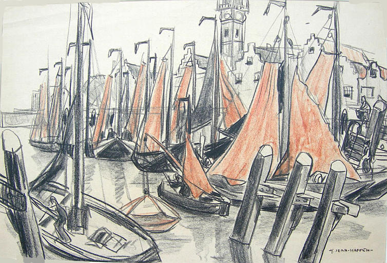Les voiliers au port [titre attribué]_0