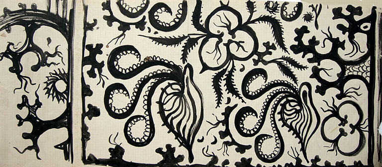 Décor d'algues et de coquillages (copie d'un fragment) [titre attribué]_0