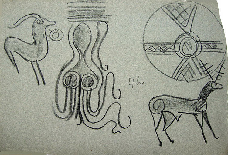 Crète : motifs ornementaux (croquis de motifs) [titre attribué]_0