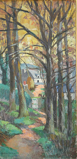 La Grande Vigne : chemin sous les grands arbres [titre attribué]_0