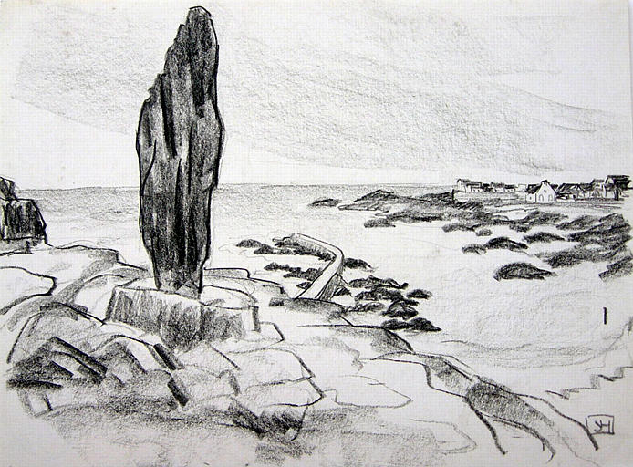 Menhir dominant la mer [titre attribué]_0