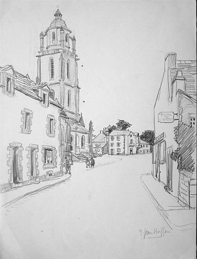 Le bourg de Batz [titre attribué]_0