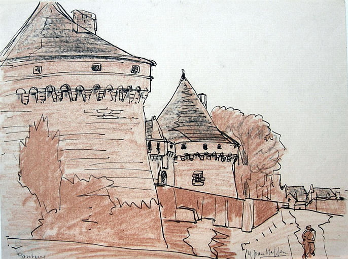 Les tours du château de Pontivy [titre attribué]_0