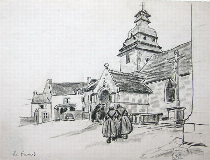Le Faouët : l'église [titre attribué]_0