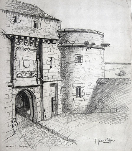 Le Mont Saint Michel : porte de roi [titre attribué]_0