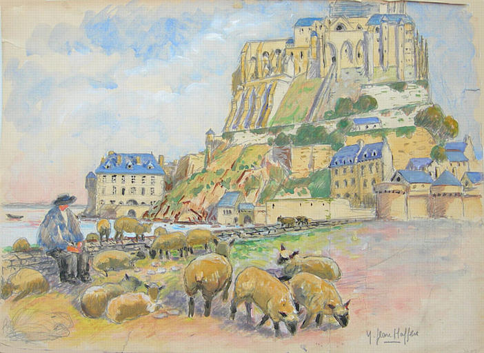 Un berger devant le Mont [titre attribué]_0