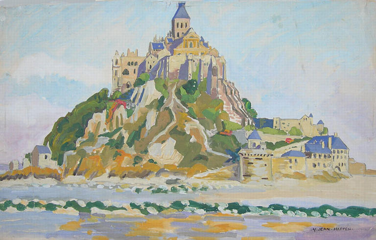 Le Mont Saint Michel : face ouest [titre attribué]_0