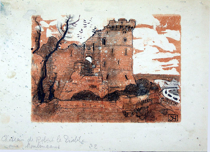 Les Moulineaux, château de Robert le Diable [titre attribué]_0