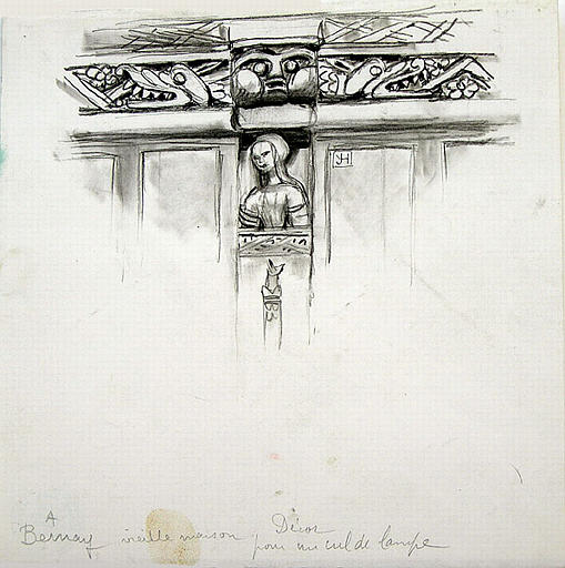 Bernay : Motif sculpté en bois [titre attribué]_0