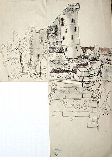 Château de Robert le Diable (esquisse) [titre attribué]_0
