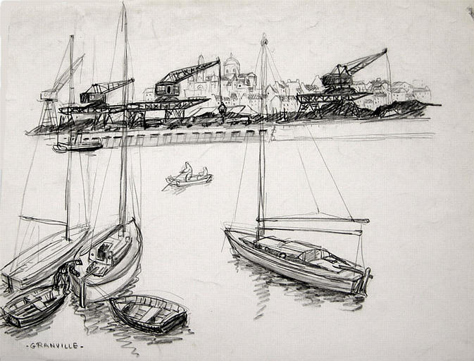 Le port de Granville [titre attribué]_0