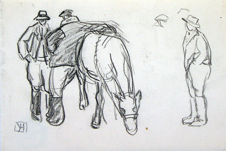 Paysans à la foire (étude) [titre attribué]_0