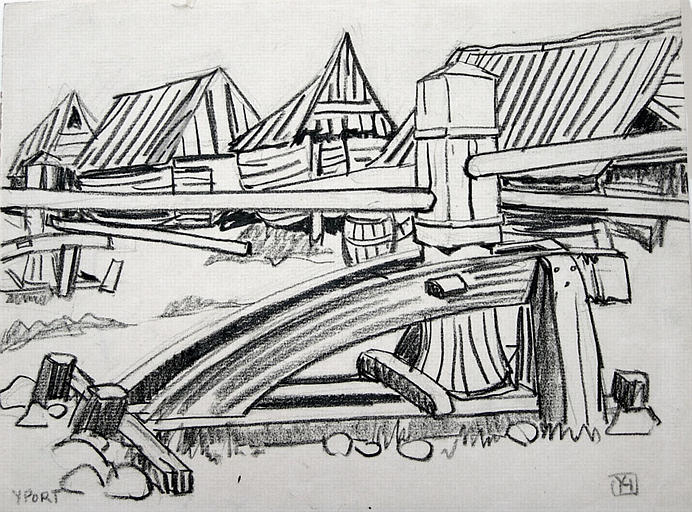 Yport : calloges et cabestan [titre attribué]_0