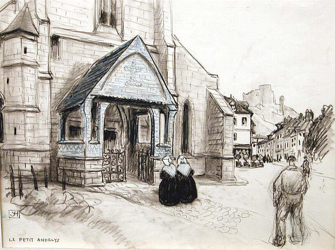 Le petit Andelys : porte de l'église [titre attribué]_0