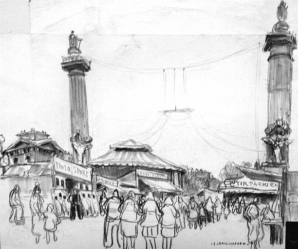 La foire du Trône (esquisse) [titre attribué]_0