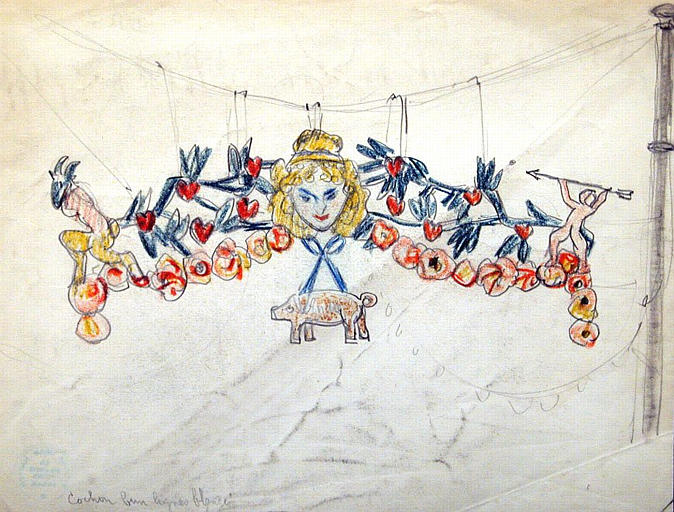 Décor pour la foire au pain d'épice (étude) [titre attribué]_0