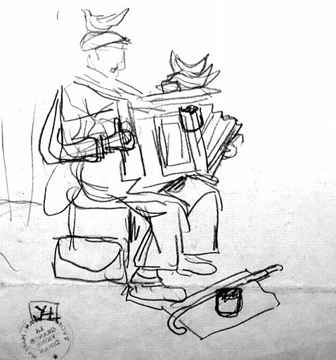 Les oiseaux et l'accordéoniste (étude) [titre attribué]_0