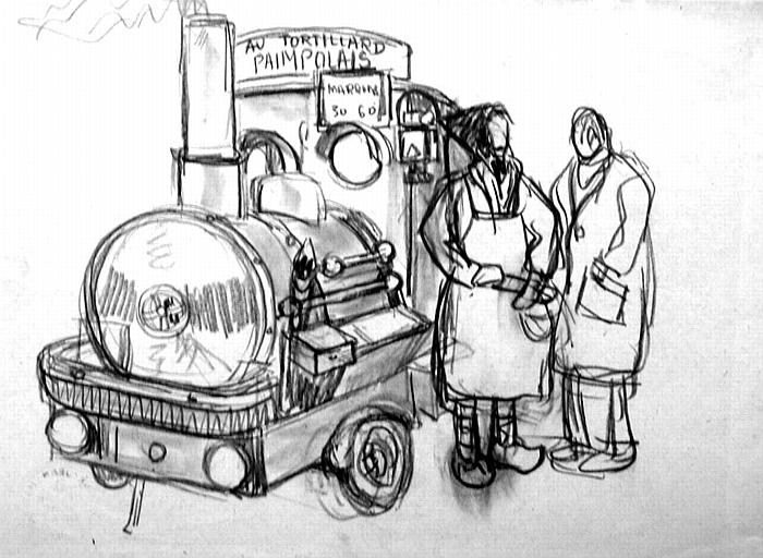Le tortillard Paimpolais (esquisse) [titre attribué]_0