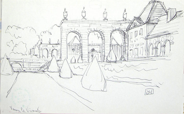 Vaux-le-Vicomte (esquisse) [titre attribué]_0