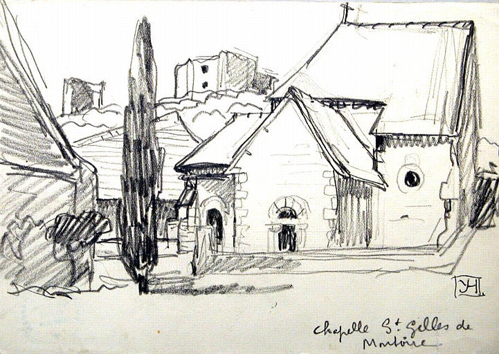 Chapelle Saint Gilles de Montoire (esquisse) [titre attribué]_0