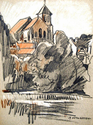 Moret : l'église [titre attribué]_0