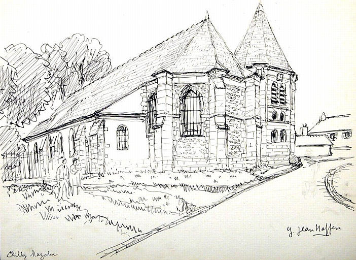 Chilly-Mazarin : l'église [titre attribué]_0