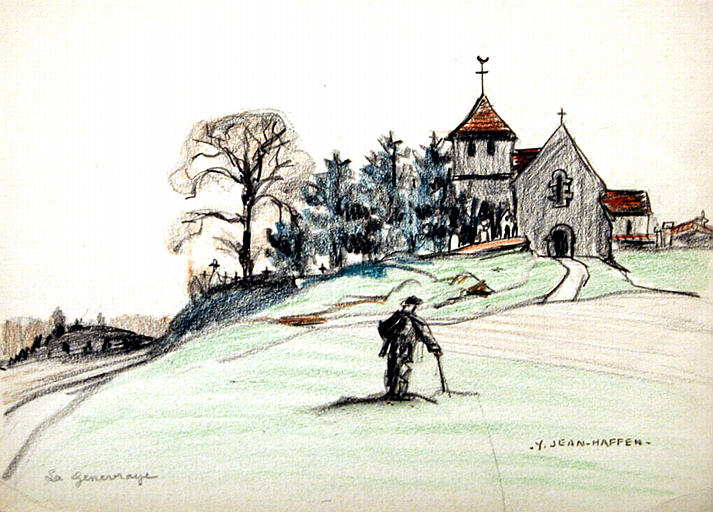 La Genevraye : le promeneur [titre attribué]_0