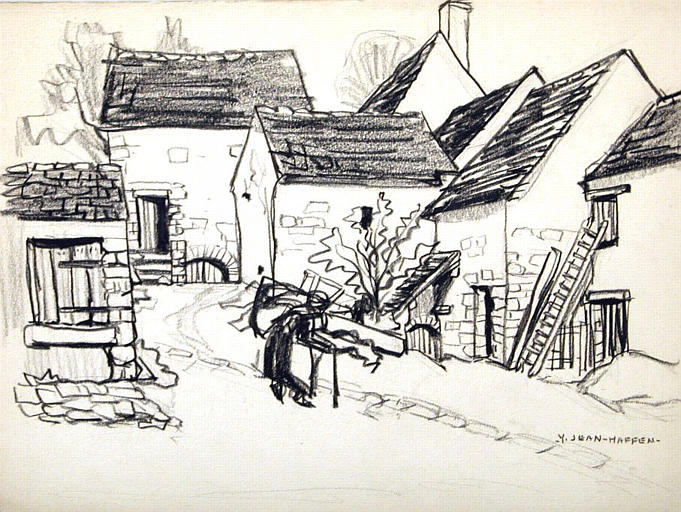 Saint Léger en Yvelines : maisons du bourg [titre attribué]_0