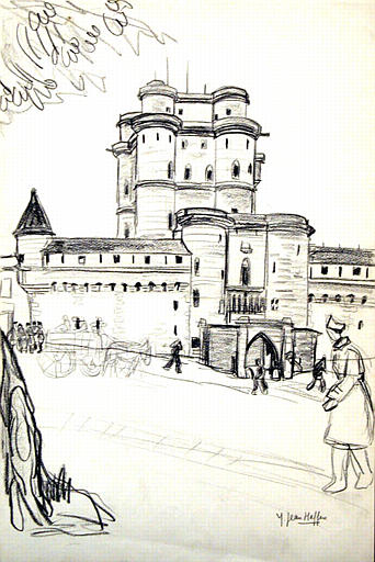 Vincennes : château médiéval [titre attribué]_0