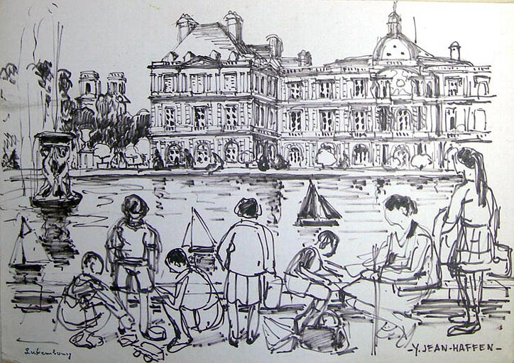 Enfants au jardin du Luxembourg [titre attribué]_0