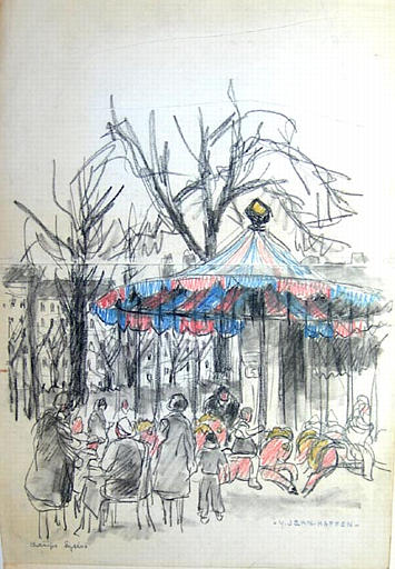 Manèges aux Champs-Elysées [titre attribué]_0