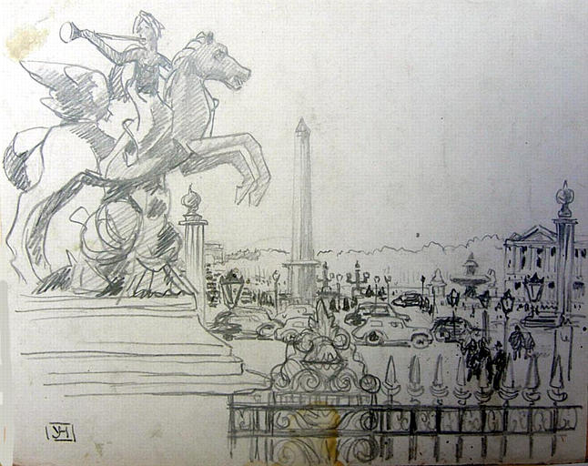 Statue de la Renommée à la trompette (esquisse) [titre attribué]_0