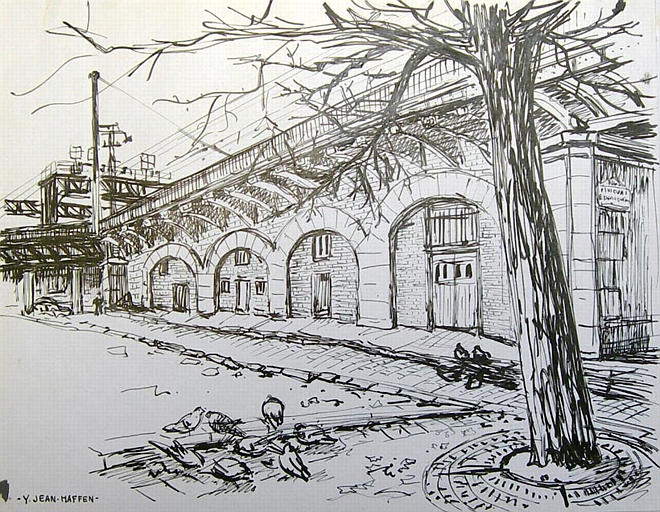 Gare Montparnasse : sous la voie ferrée [titre attribué]_0