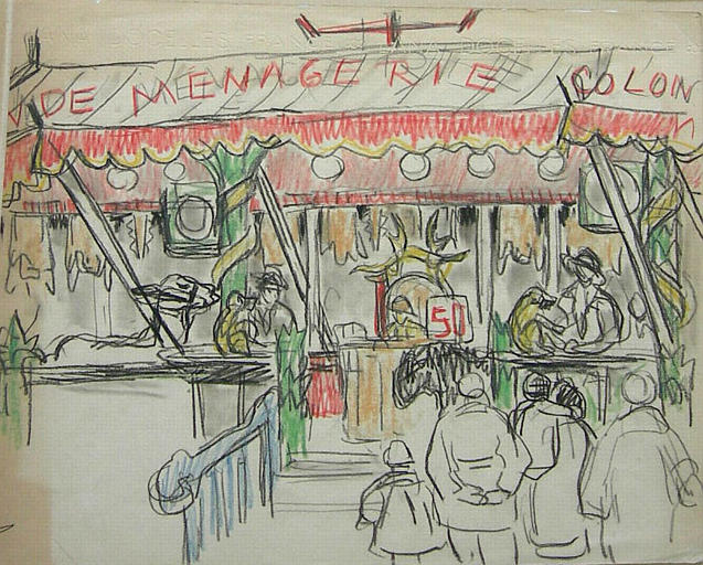 La ménagerie (esquisse) [titre attribué]_0