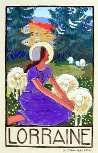 Lorraine : Jeanne et ses moutons [titre attribué]_0