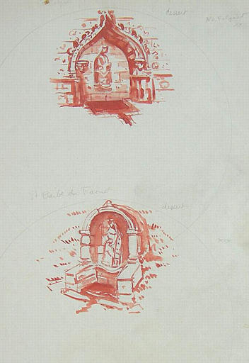 Fontaines Ste Barbe du Faouët et Fontaine du Folgoët [titre attribué]_0