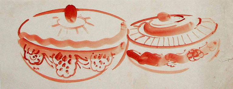 Décor pour deux soupières (esquisse) [titre attribué]_0