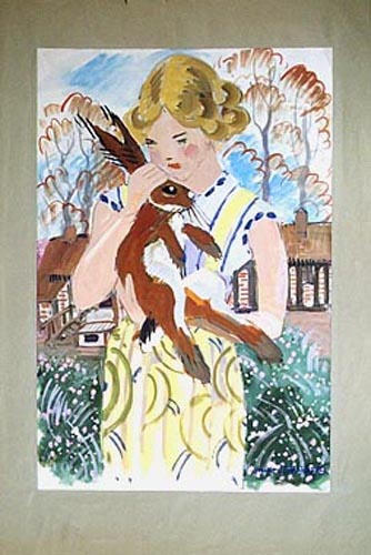 La fillette et le lapin [titre attribué]_0