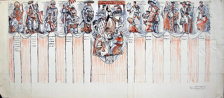 Personnages célèbres de l'histoire de Bretagne (projet décoratif) [titre attribué]_0