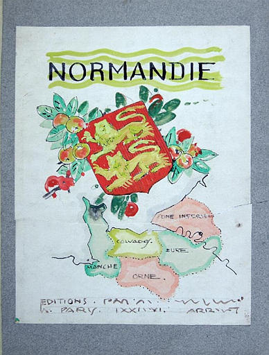 En Normandie (première de couverture : projet) [titre attribué]_0