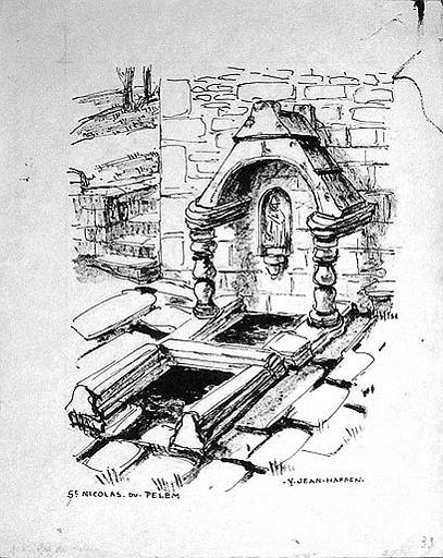 Fontaine St Nicolas du Pelem [titre attribué]_0